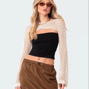 Crotchet shrug sleeve top